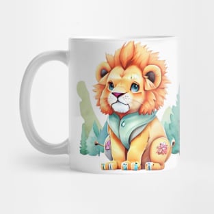 cute colorful lion Mug